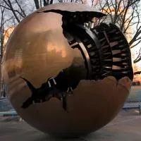 Шар пустотелый медь (198301) монтаж - сфера арт-объект ø 1000 мм. пустотелая  в Вышнем Волочке