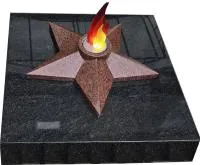 Звезда из красного гранита имитация пламени в Вышнем Волочке (518453)