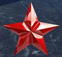 Красная звезда на граните в Вышнем Волочке (518429)