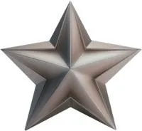 Звезда из нержавеющей стали декор на стелу в Вышнем Волочке (518508)