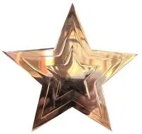 Звезда на памятник ø 150 (518234) монтаж обелиск - стела мм. пустотелая  в Вышнем Волочке