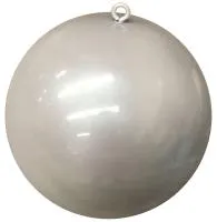 Новогодний шар белый (518857) ∅ 250 мм. Вышний Волочёк 