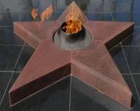 Звезда вечного огня из красного гранита в Вышнем Волочке (518541)