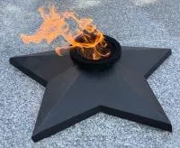 Звезда из чугуна (518232) сертификат комплект горелка ГВД 379 10 89 00 ПС вечный огонь ø 850 мм. монолит - литье  в Вышнем Волочке